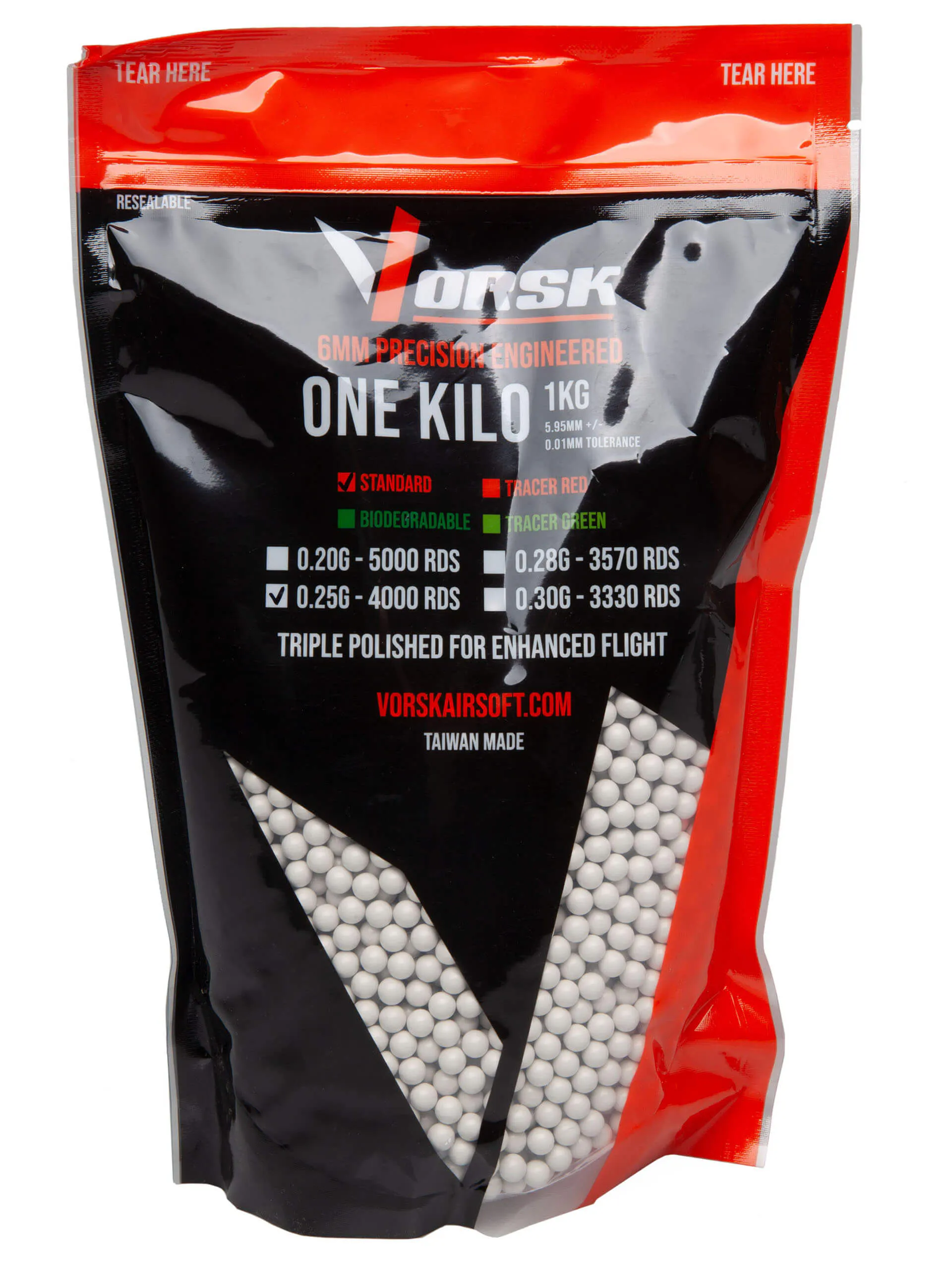Vorsk Bio Tracer Triple Polished QC BBs 0,25g 3.600er Flasche grün kaufen